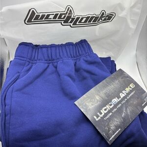 Lucid Blanks 600 GSM 'Sapphire' Core Sweatpants Size M